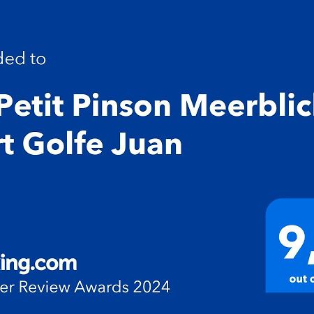Le Petit Pinson Meerblick Port Golfe-Juan Exteriér fotografie